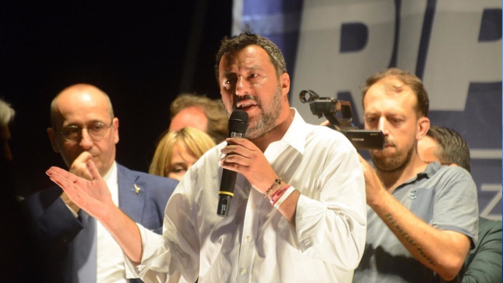 Salvini a pescara
