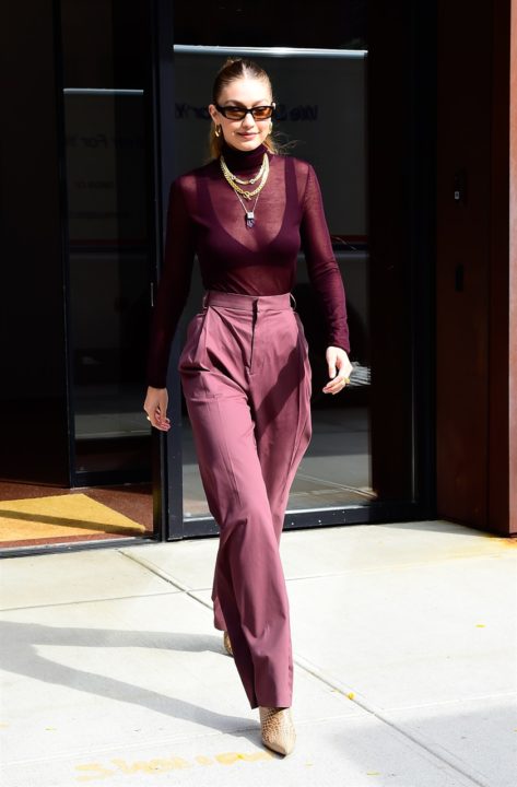 Gigi Hadid look autunnale donna 2019-2020