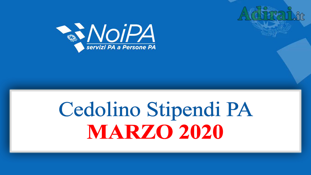Noipa Area Riservata Noipa Il Cedolino Stipendio Maggio 2017 E In
