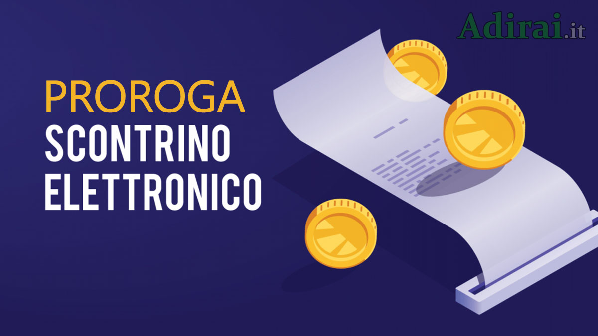 scontrino elettronico proroga 2020