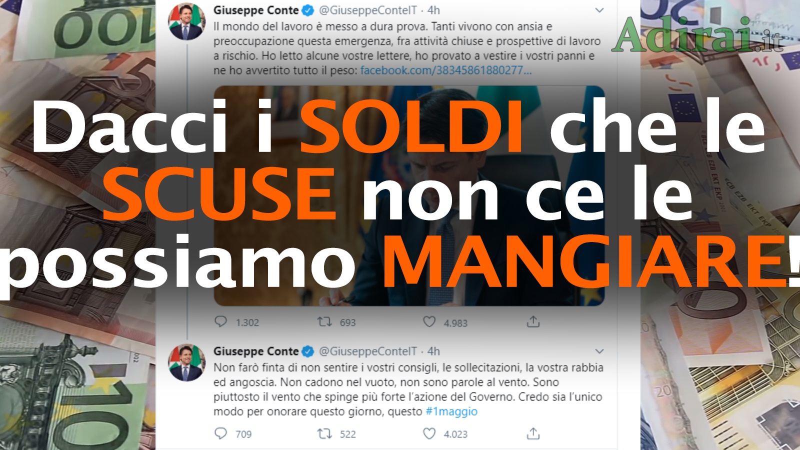 primo maggio conte scuse ai lavoratori