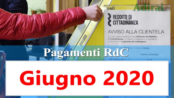 reddito di cittadinanza accredito pagamenti giugno 2020 pagamento RdC