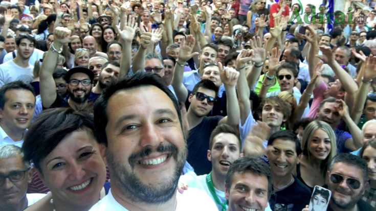 salvini lega sondaggi politici openmedia la7