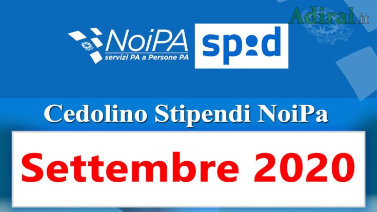 noipa cedolino stipendi pa settembre 2020 - login