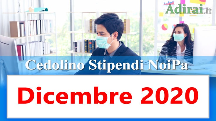 noipa cedolino stipendi pa dicembre 2020 - tredicesima e login