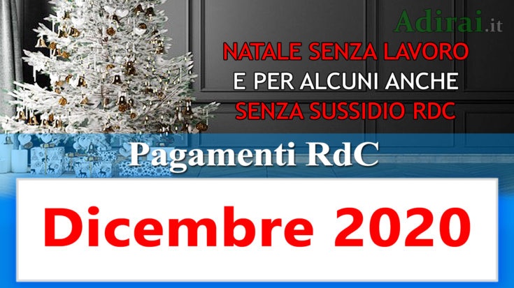 reddito di cittadinanza accredito pagamenti dicembre 2020 pagamento ricarica RdC