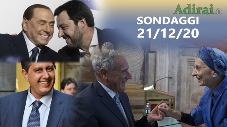 ultimi sondaggi politici emg 21 dicembre 2020 salvini berlusconi toti grasso bonino