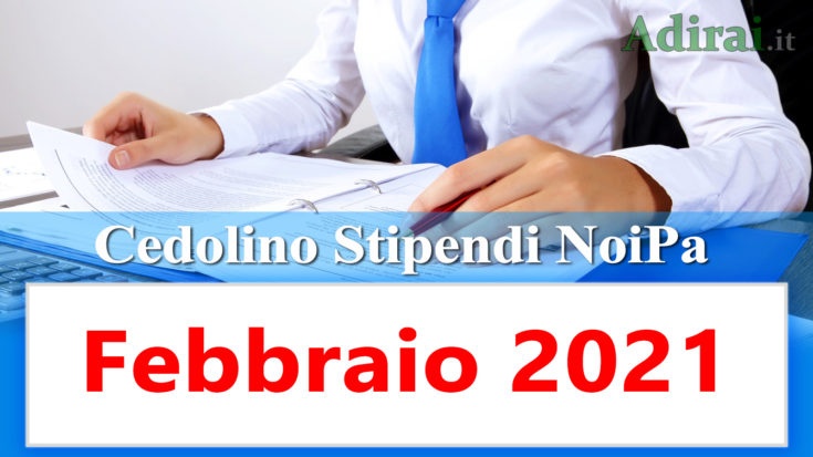 noipa cedolino stipendi pa febbraio 2021 e login