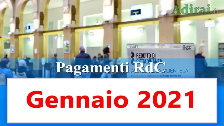 reddito di cittadinanza accredito pagamenti gennaio 2021 pagamento ricarica RdC