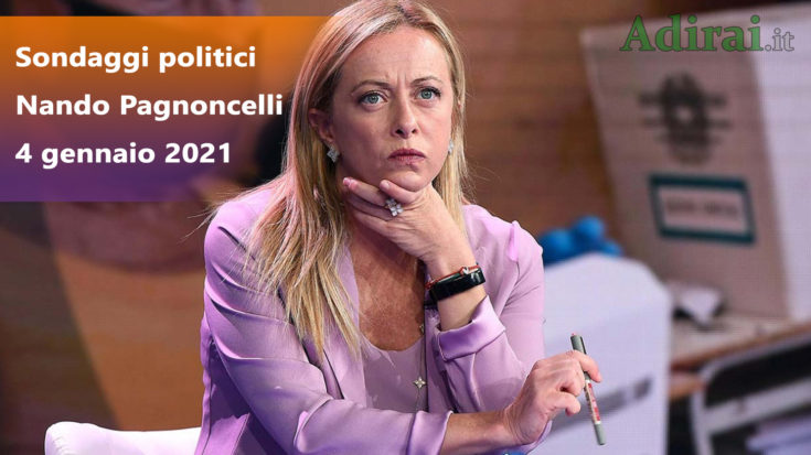 ultimi sondaggi politici nando pagnoncelli 4 gennaio 2021 - giorgia meloni