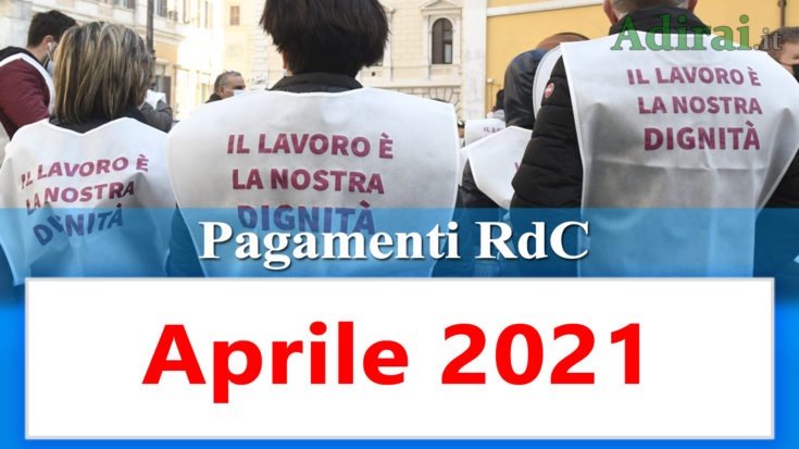 reddito di cittadinanza accredito pagamenti aprile 2021 pagamento ricarica RdC