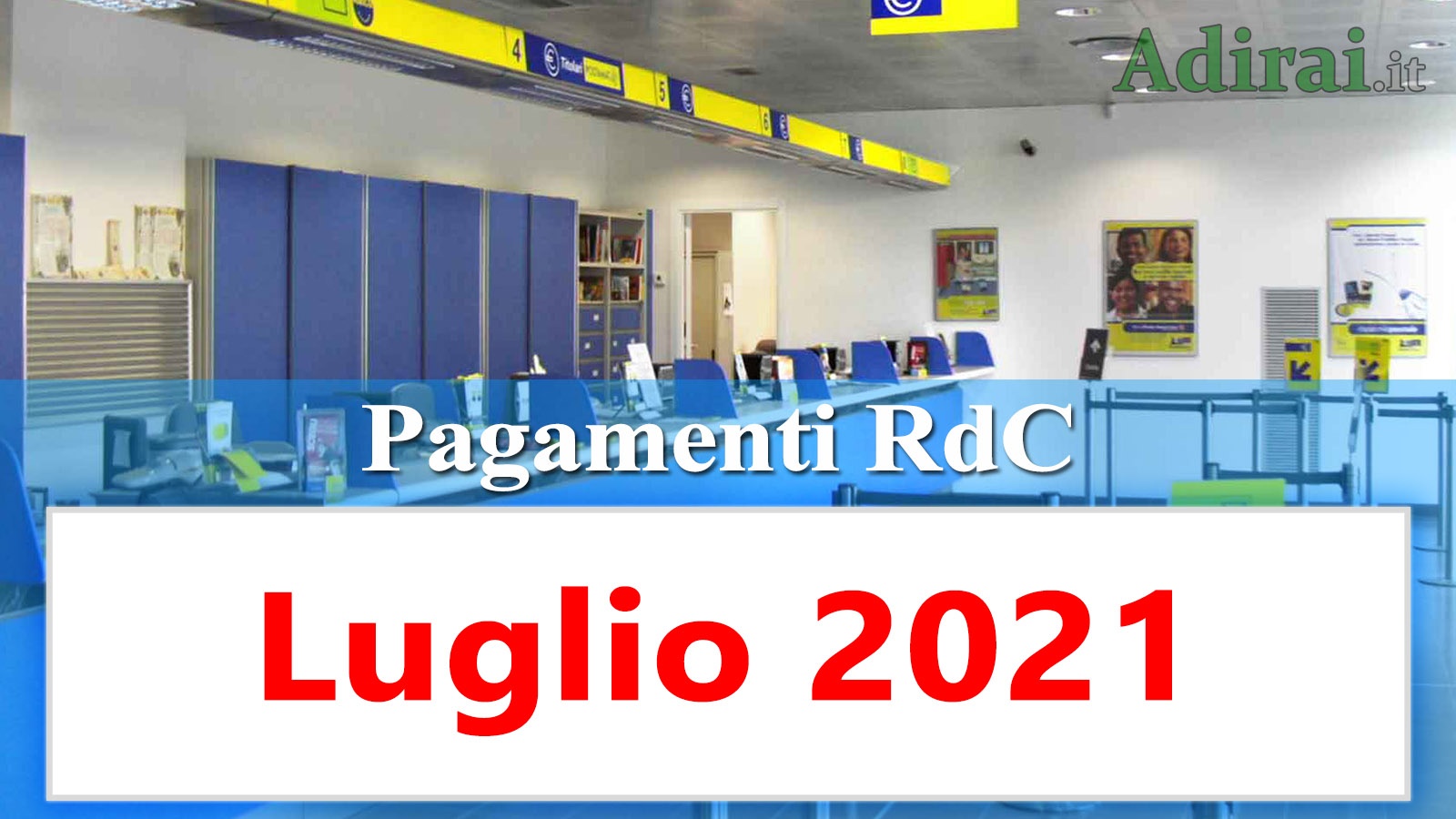 pagamenti reddito di cittadinanza luglio 2021