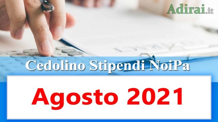 noipa cedolino stipendi pa agosto 2021 e login