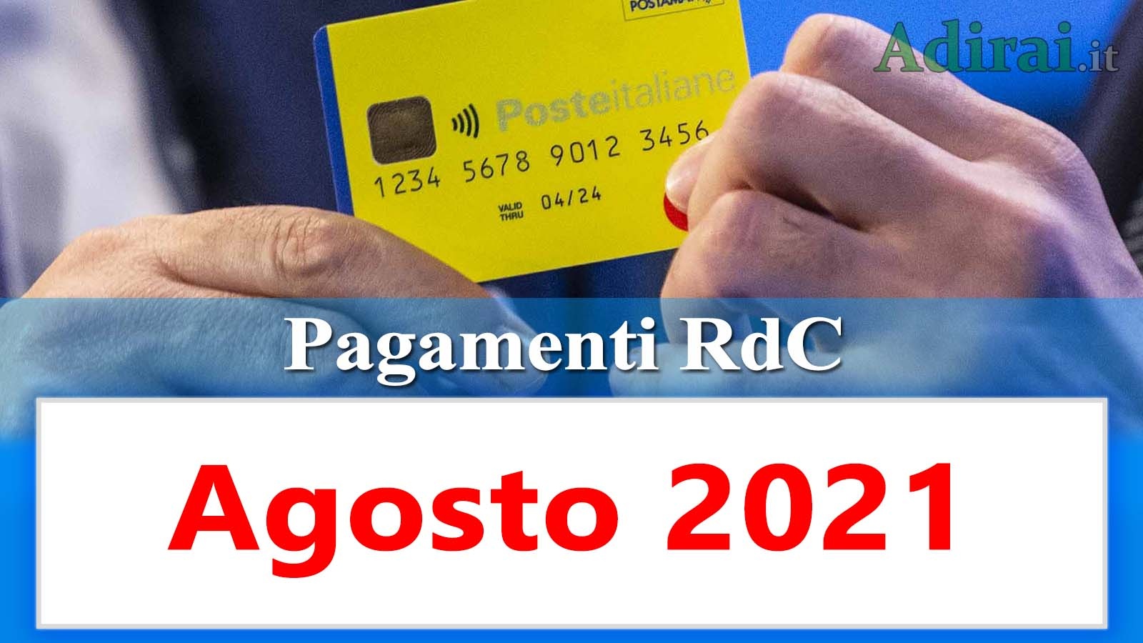 pagamenti reddito di cittadinanza agosto 2021