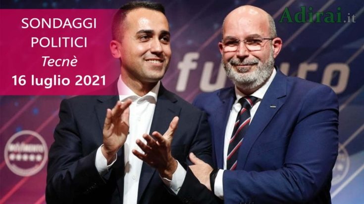 ultimi sondaggi politici 16 luglio 2021 tecne - intenzioni di voto di tutti i partiti italiani