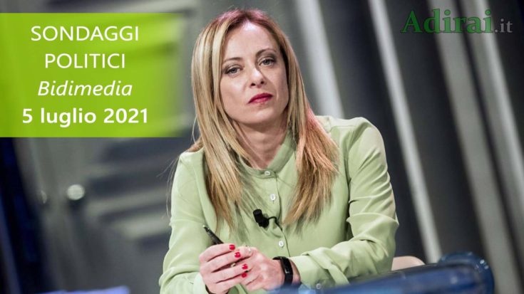 ultimi sondaggi politici 5 luglio 2021 bidimedia - intenzioni di voto di tutti i partiti italiani