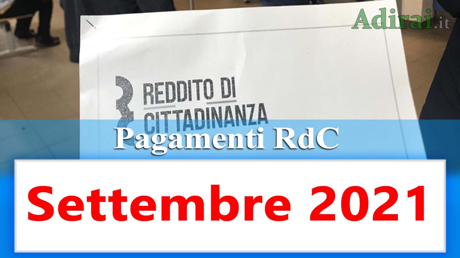 pagamenti reddito di cittadinanza settembre 2021