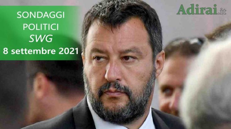 ultimi sondaggi politici 8 settembre 2021 swg - intenzioni di voto di tutti i partiti italiani