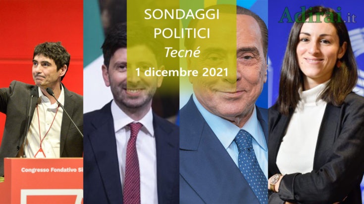 ultimi sondaggi politici 1 dicembre 2021 tecne - intenzioni di voto di tutti i partiti italiani