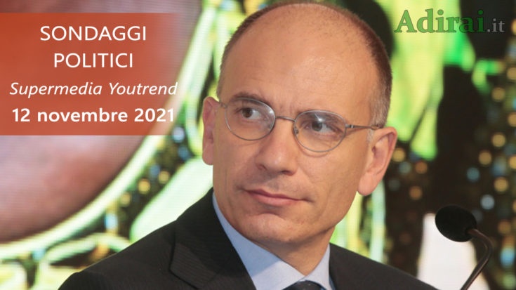 ultimi sondaggi politici 12 novembre 2021 supermedia agi youtrend