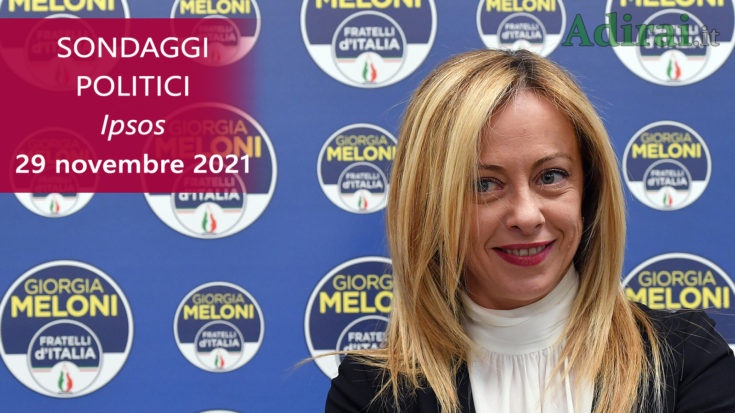 ultimi sondaggi politici 29 novembre 2021 ipsos - intenzioni di voto di tutti i partiti italiani