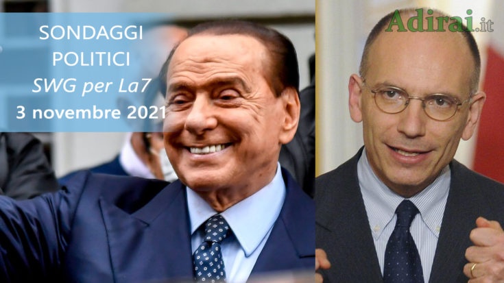 ultimi sondaggi politici 3 novembre 2021 swg la7