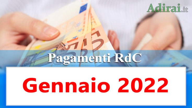 reddito di cittadinanza accredito pagamenti gennaio 2022 pagamento ricarica RdC