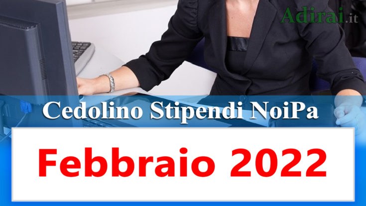 noipa cedolino stipendi pa febbraio 2022 e login