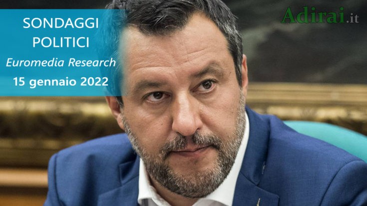 ultimi sondaggi politici 15 gennaio 2022 euromedia research - intenzioni di voto degli italiani