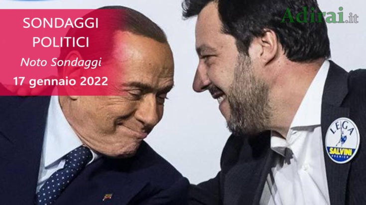 ultimi sondaggi politici 17 gennaio 2022 noto - intenzioni di voto degli italiani