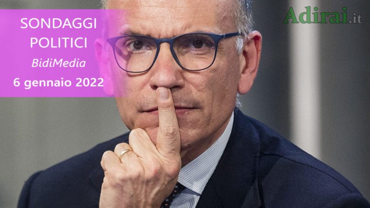 ultimi sondaggi politici 6 gennaio 2022 bidimedia - intenzioni di voto degli italiani