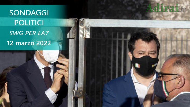 ultimi sondaggi politici 12 marzo 2022 swg la7