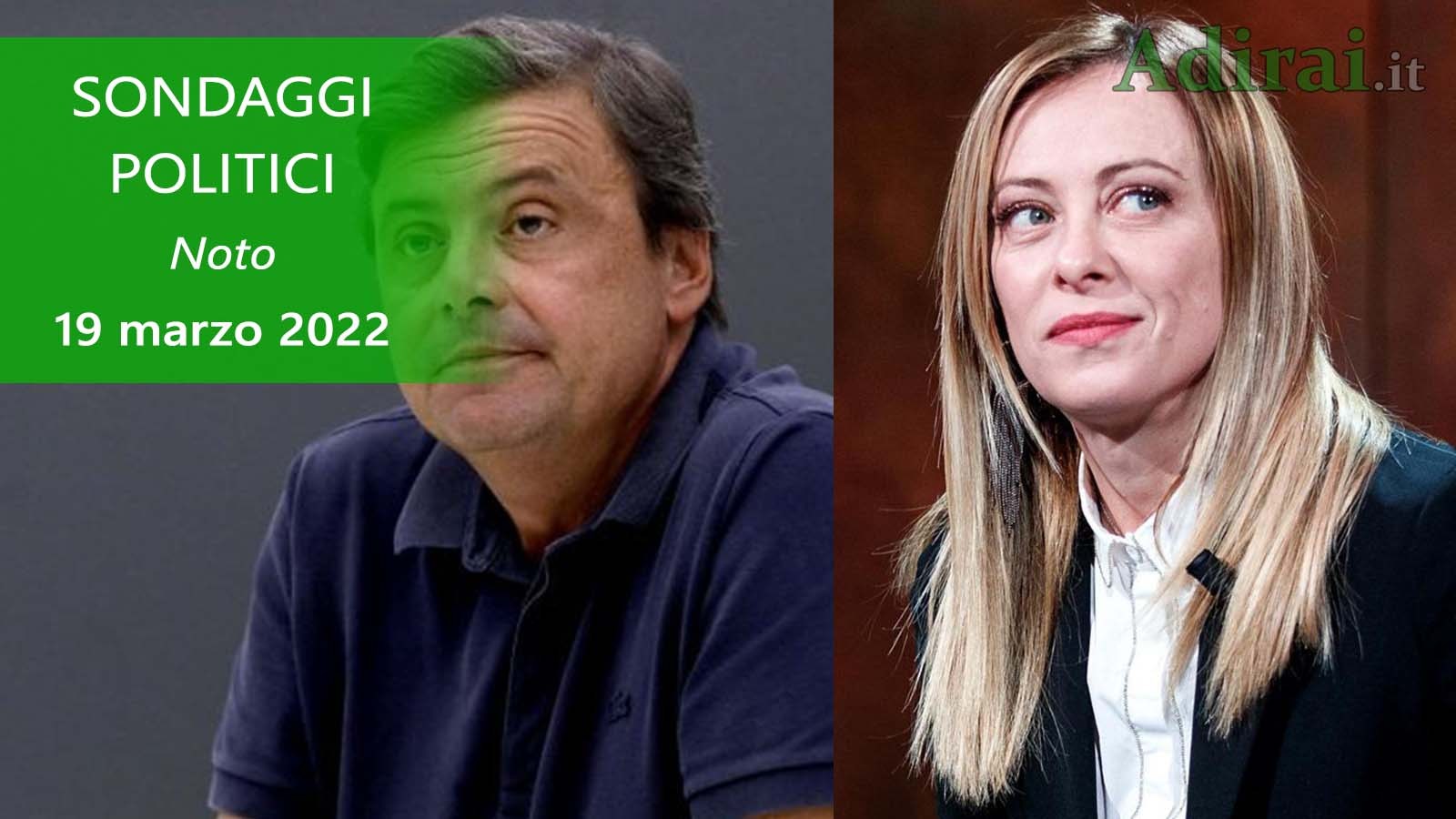 ultimi sondaggi politici 19 marzo 2022 noto