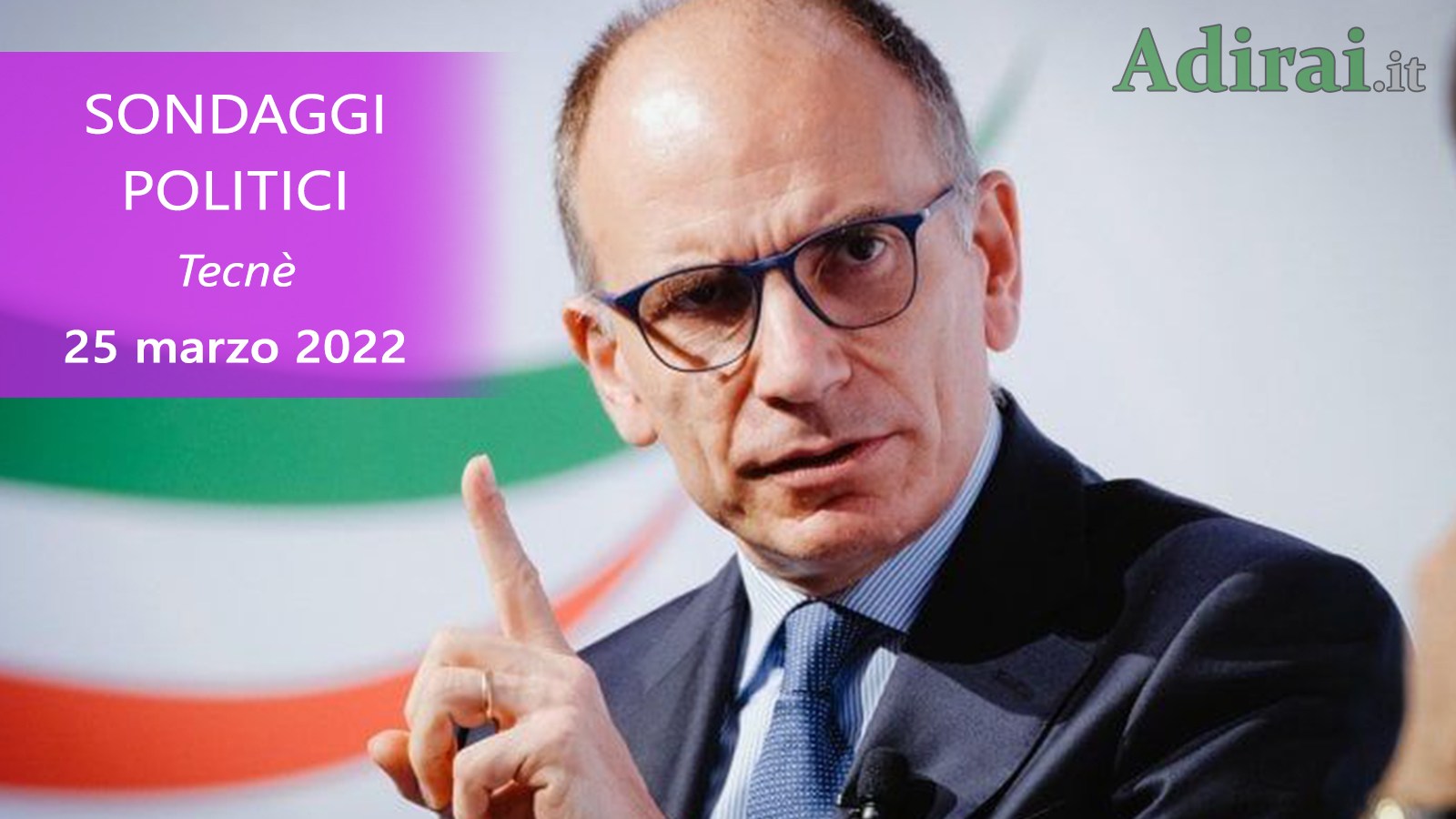 ultimi sondaggi politici 25 marzo 2022 tecne