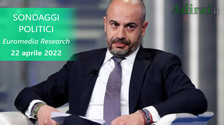 ultimi sondaggi politici 22 aprile 2022 euromedia research di tutti i partiti italiani
