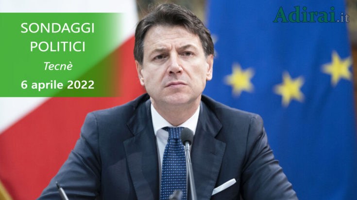 ultimi sondaggi politici 6 aprile 2022 tecne di tutti i partiti italiani