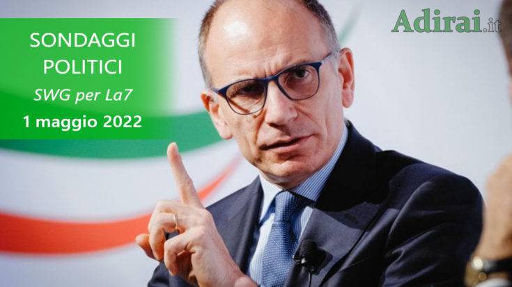 ultimi sondaggi politici 1 maggio 2022 swg la7 di tutti i partiti italiani