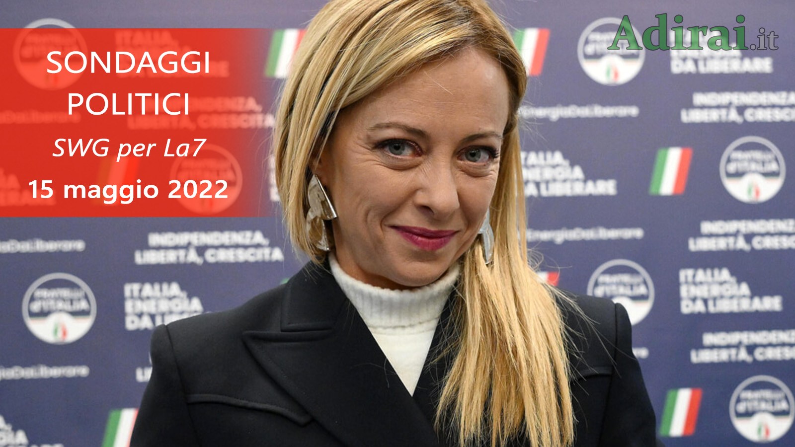 ultimi sondaggi politici 15 maggio 2022 swg la7