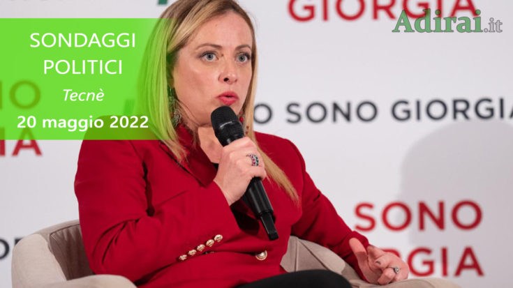 ultimi sondaggi politici 20 maggio 2022 tecne di tutti i partiti italiani