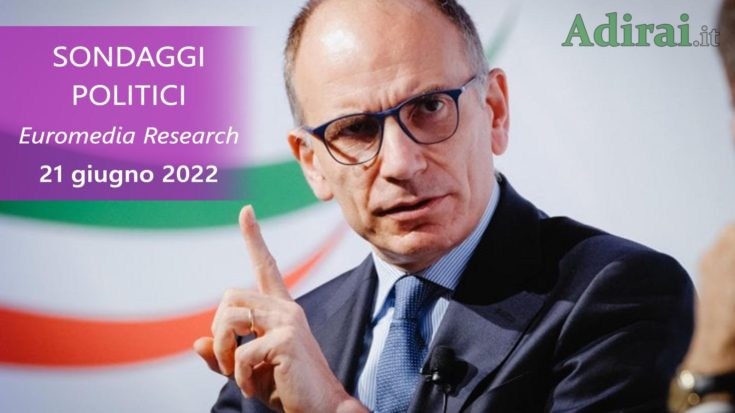 ultimi sondaggi politici 21 giugno 2022 euromedia research di tutti i partiti italiani