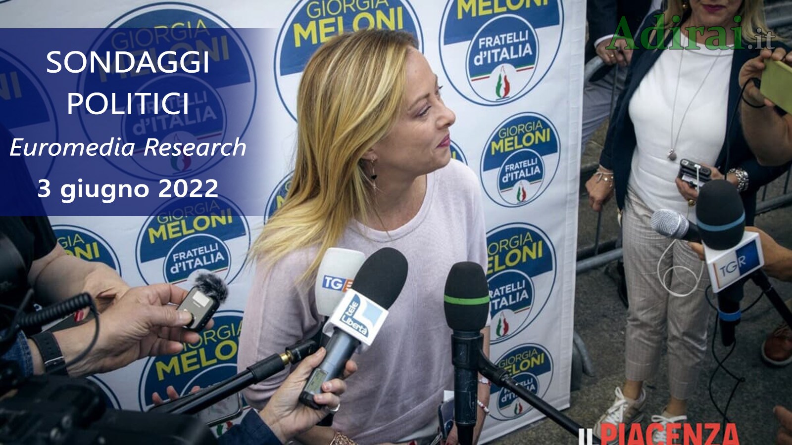 ultimi sondaggi politici 3 giugno 2022 euromedia research