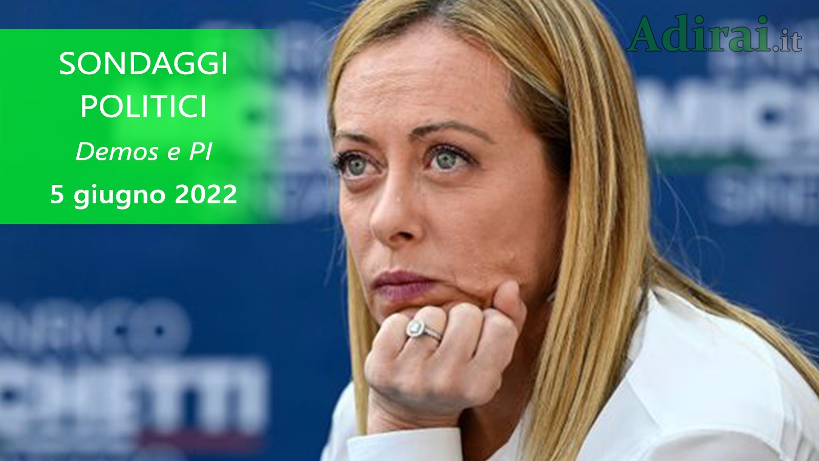 ultimi sondaggi politici 5 giugno 2022 demos e pi