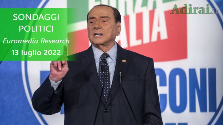 ultimi sondaggi politici 13 luglio 2022 euromedia research di tutti i partiti italiani