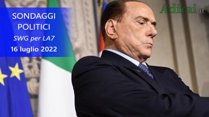 ultimi sondaggi politici 16 luglio 2022 swg la7 di tutti i partiti italiani