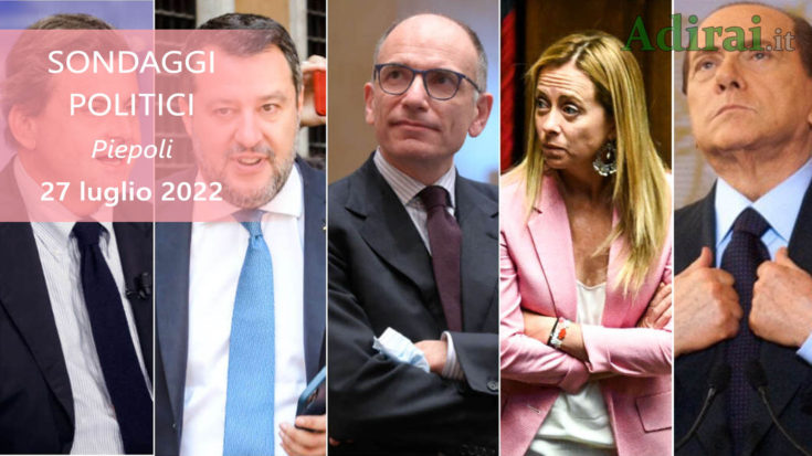 ultimi sondaggi politici 27 luglio 2022 piepoli di tutti i partiti italiani