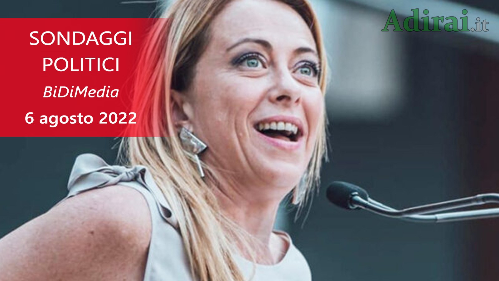 ultimi sondaggi politici 6 agosto 2022 bidimedia