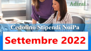 noipa cedolino stipendi pa settembre 2022