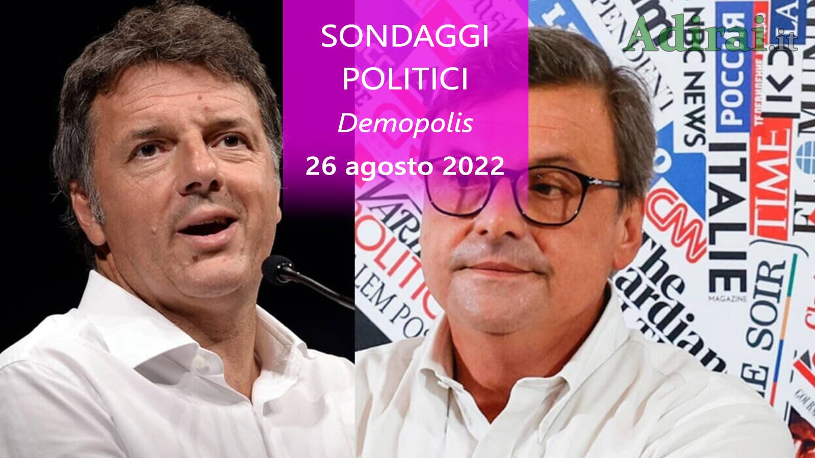 ultimi sondaggi politici 26 agosto 2022 demopolis di tutti i partiti italiani