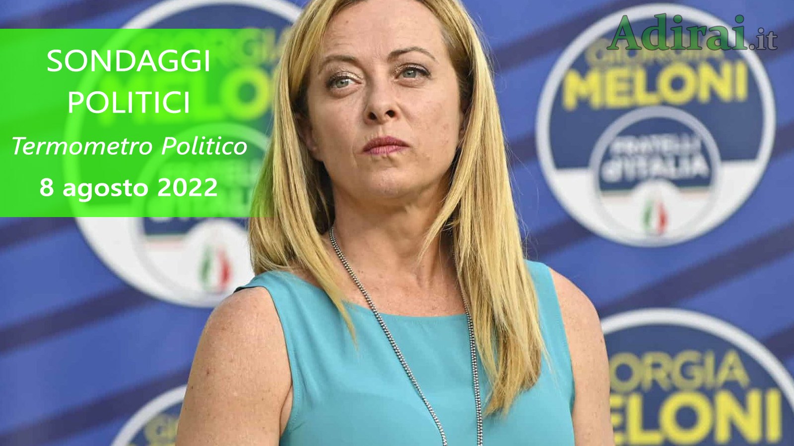 ultimi sondaggi politici 8 agosto 2022 termometro politico