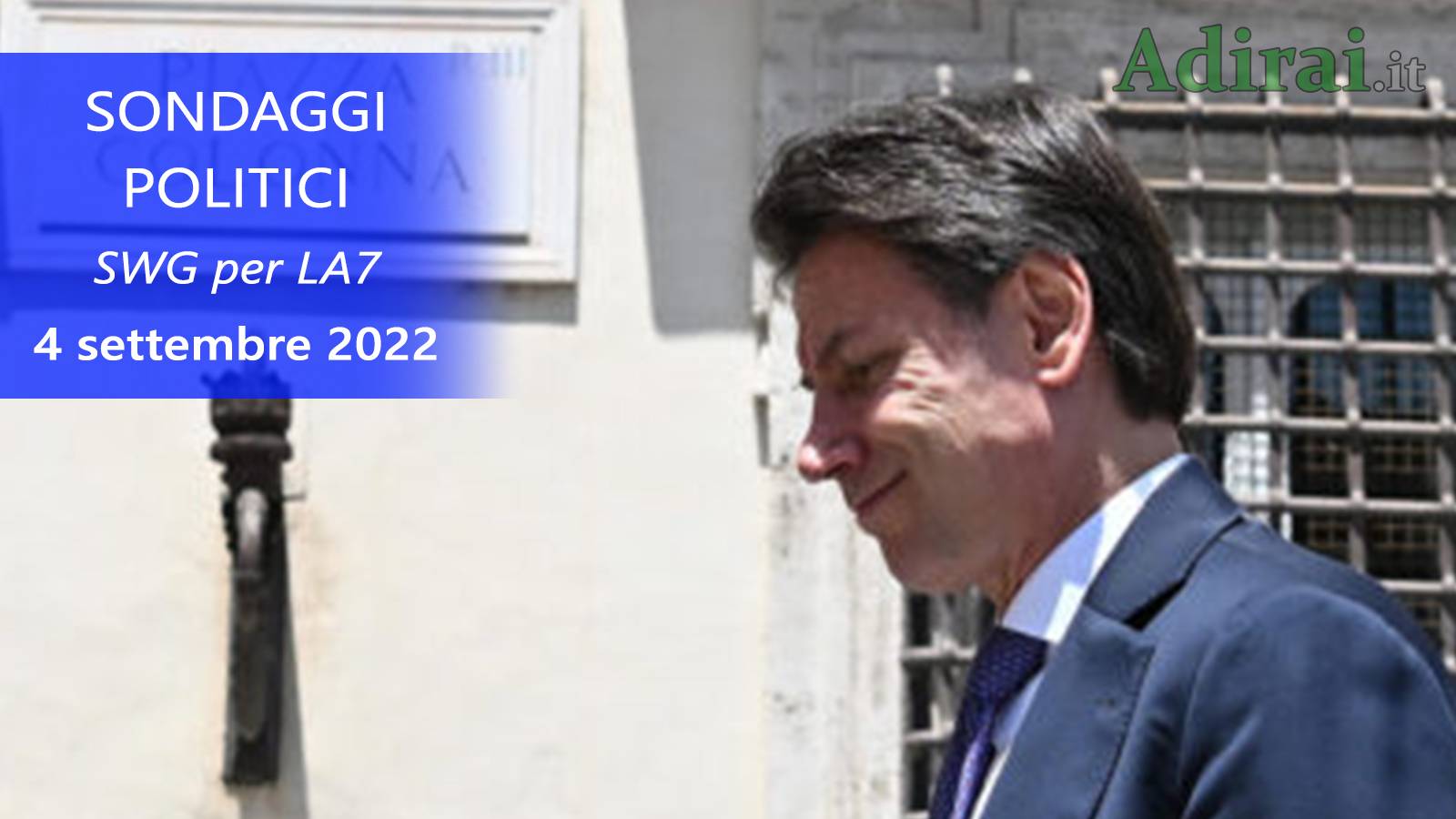 ultimi sondaggi politici 4 settembre 2022 swg la7